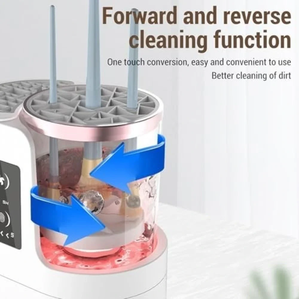 Electric Makeup Brush Cleaner 3-in-1, Automatic Brush Cleaning & Drying Machine
